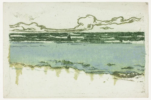 The Sea at Bognor by Theodore Roussel, print, 1895