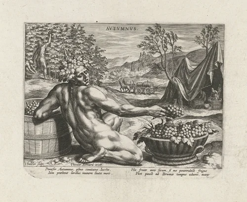 Herfst by Unknown, print, 1580-1584