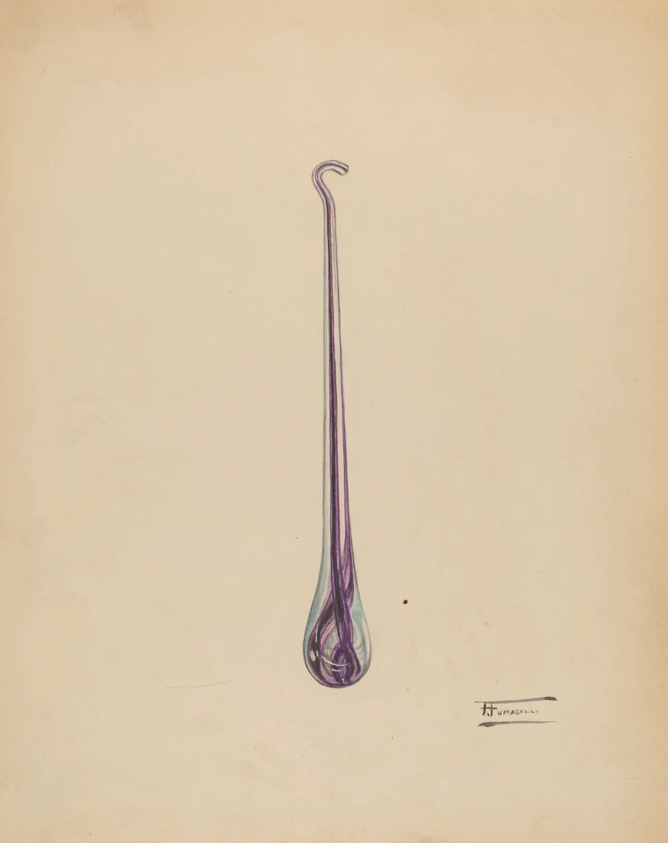 Button Hook by Frank Fumagalli, index of american design, 1938