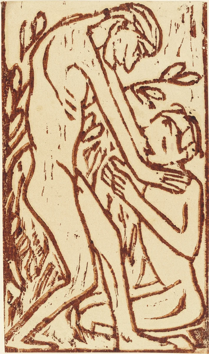 Couple I (Paar I) by Christian Rohlfs, print, 1910