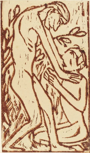 Couple I (Paar I) by Christian Rohlfs, print, 1910