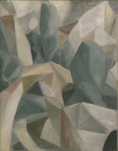 Bridge by Fernand Léger, painting, 1908
