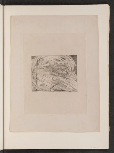The Lord Answering Job out of the Whirlwind by William Blake, portfolio, 1825