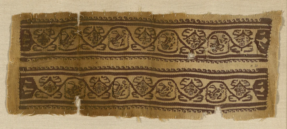 Bands (From Tunic Cuff) by Coptic Egypt, textile, 301-600