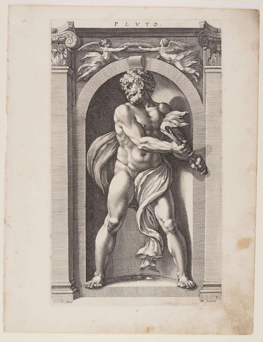 Pluto, from Eight Pagan Gods by Hendrick Goltzius, print, 1592