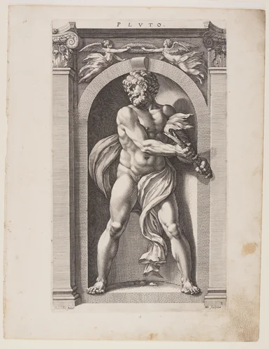 Pluto, from Eight Pagan Gods by Hendrick Goltzius, print, 1592