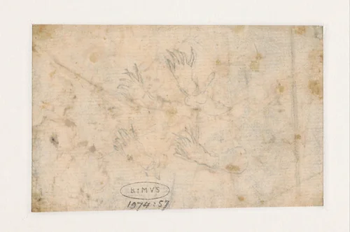 Studies van handen by Jacques Stella, drawing, 1606-1657