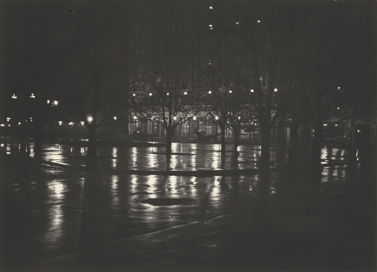 Night, New York by Alfred Stieglitz, photograph, 1897