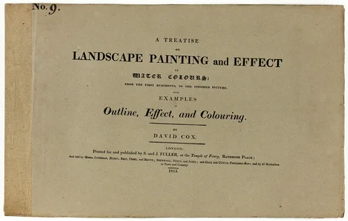 A Treatise on Landscape Painting and Effect in Water Colours: From the First Rudiments, to the Finished Picture No. 9 by David Cox, book, 1813