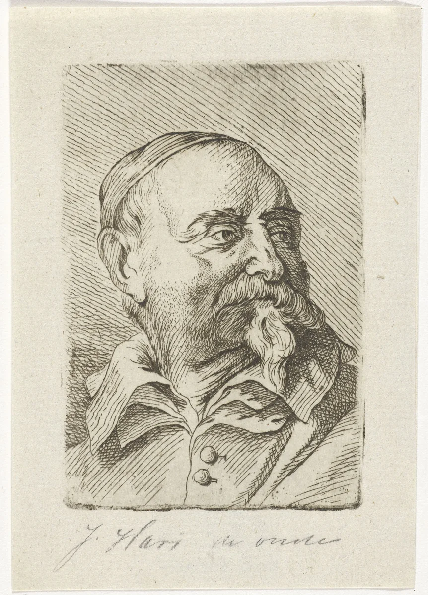 Portret van Jan Snellinck by Johannes Hari, print, 1792-1849