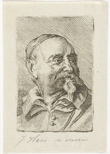 Portret van Jan Snellinck by Johannes Hari, print, 1792-1849