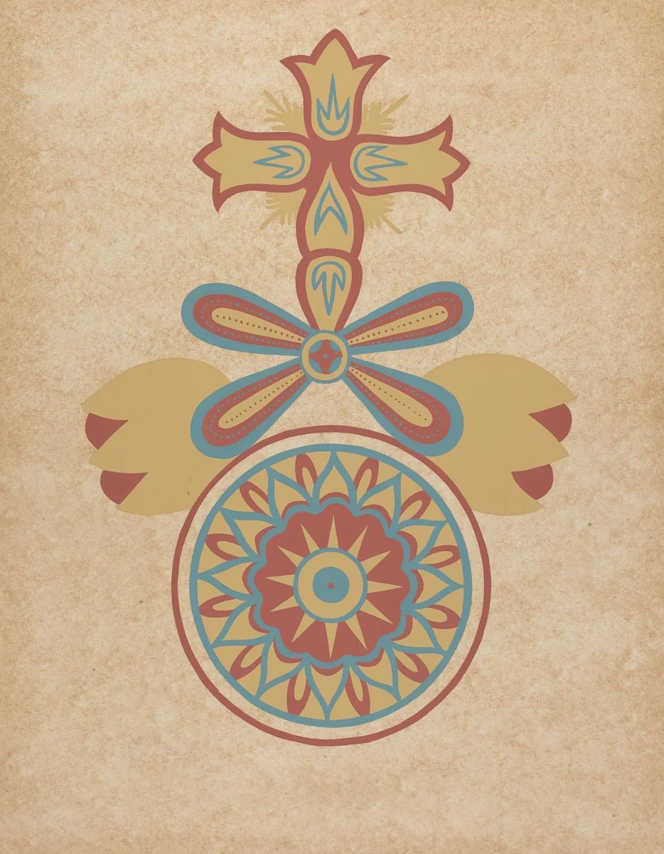 Santa Barbara Mission Doorway Design from the portfolio "Decorative Art of Spanish California" by American 20th Century, index of american design, 1935-1942