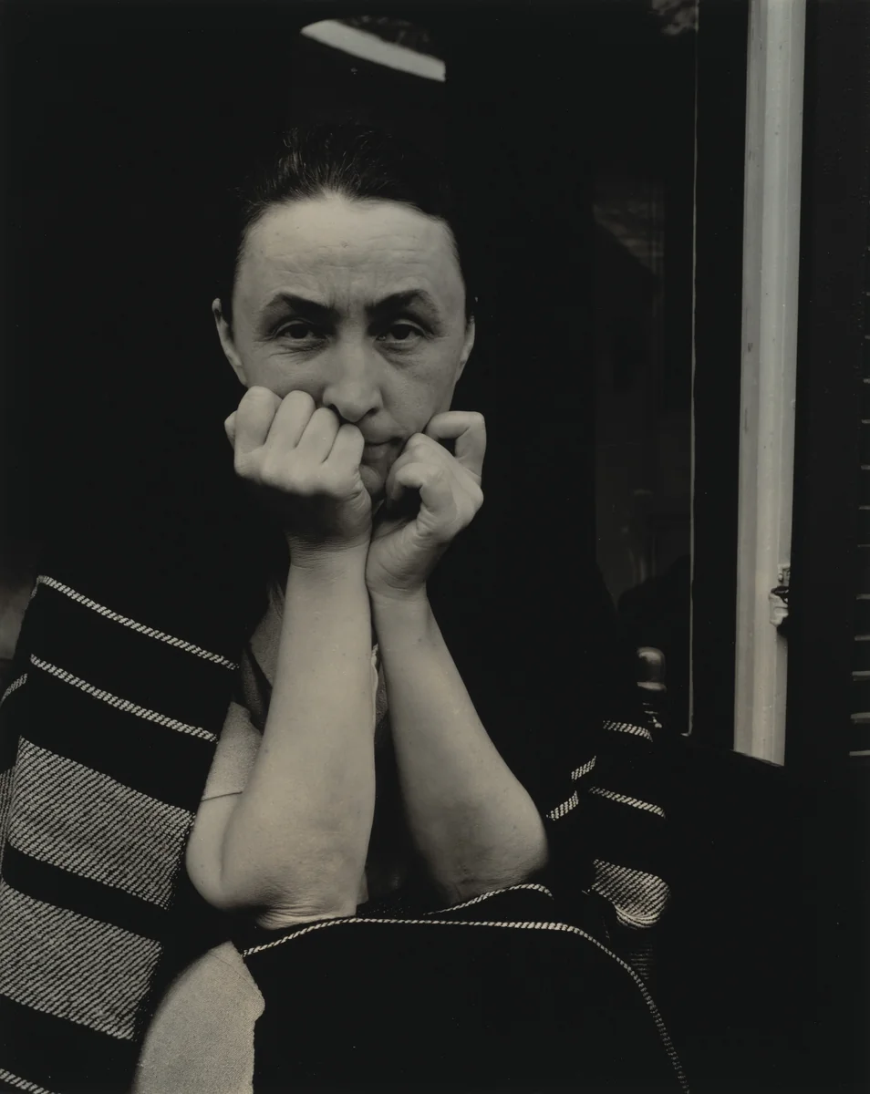 Georgia O'Keeffe by Alfred Stieglitz, photograph, 1935