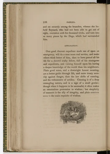 Tailpiece (page 108) from The Fables of Aesop by Thomas Bewick, illustrated book, 1818