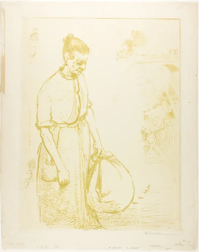 The Laundresses by Louis Auguste Lepère, print, 1894
