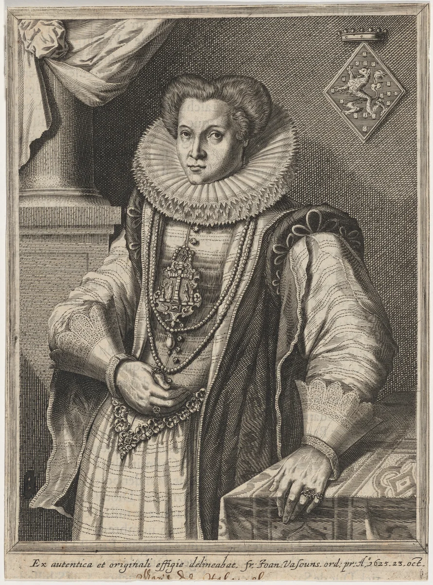Marie de Medici (?) by Unknown 19th Century, print, 1625