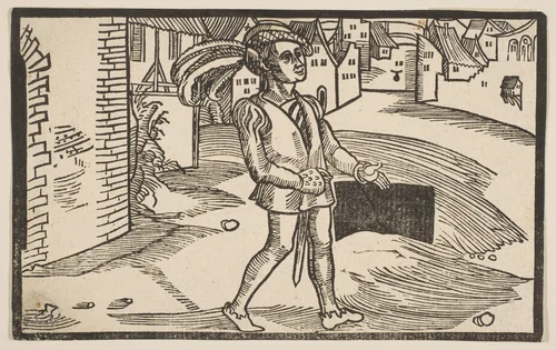 Phormio, from "The Comedie of Terence", 19th century reprint by Albrecht Dürer, print, 1485-1528