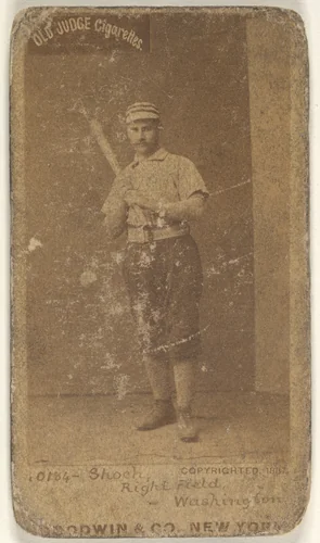 George Quintus Shoch, Right Field, Washington Nationals, from the Old Judge series (N172) for Old Judge Cigarettes by Goodwin & Company, photograph, 1887