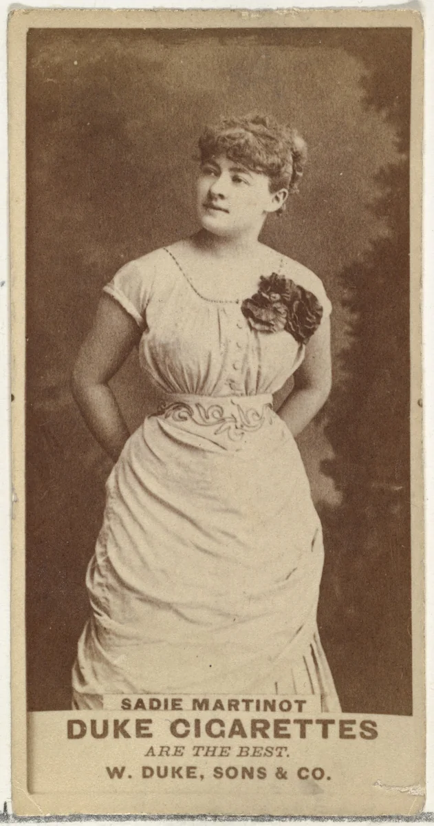Sadie Martinot, from the Actors and Actresses series (N145-7) issued by Duke Sons & Co. to promote Duke Cigarettes by W. Duke, Sons & Co., photograph, 1880-1889