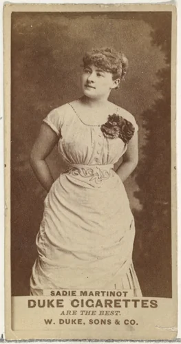 Sadie Martinot, from the Actors and Actresses series (N145-7) issued by Duke Sons & Co. to promote Duke Cigarettes by W. Duke, Sons & Co., photograph, 1880-1889