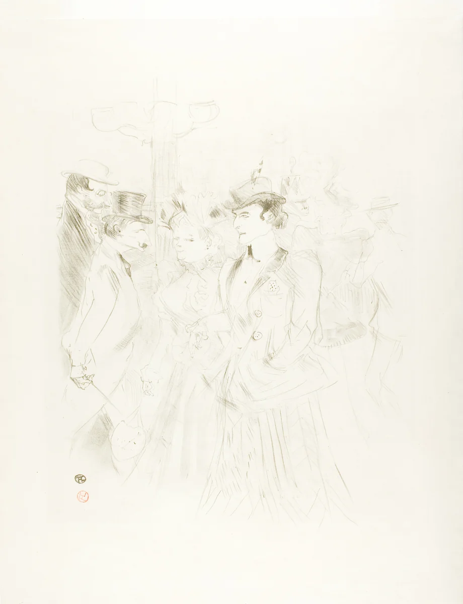 Promenade by Henri de Toulouse-Lautrec, print, 1899