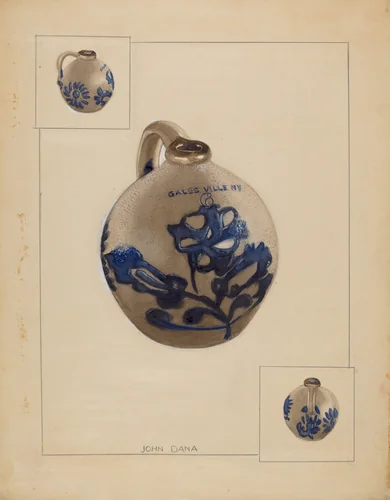 Jug by John Dana, index of american design, 1936