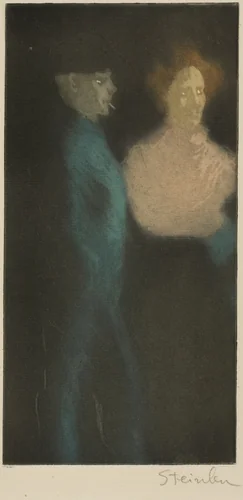 Girl and Pimp by Théophile Alexandre Steinlen, print, 1898