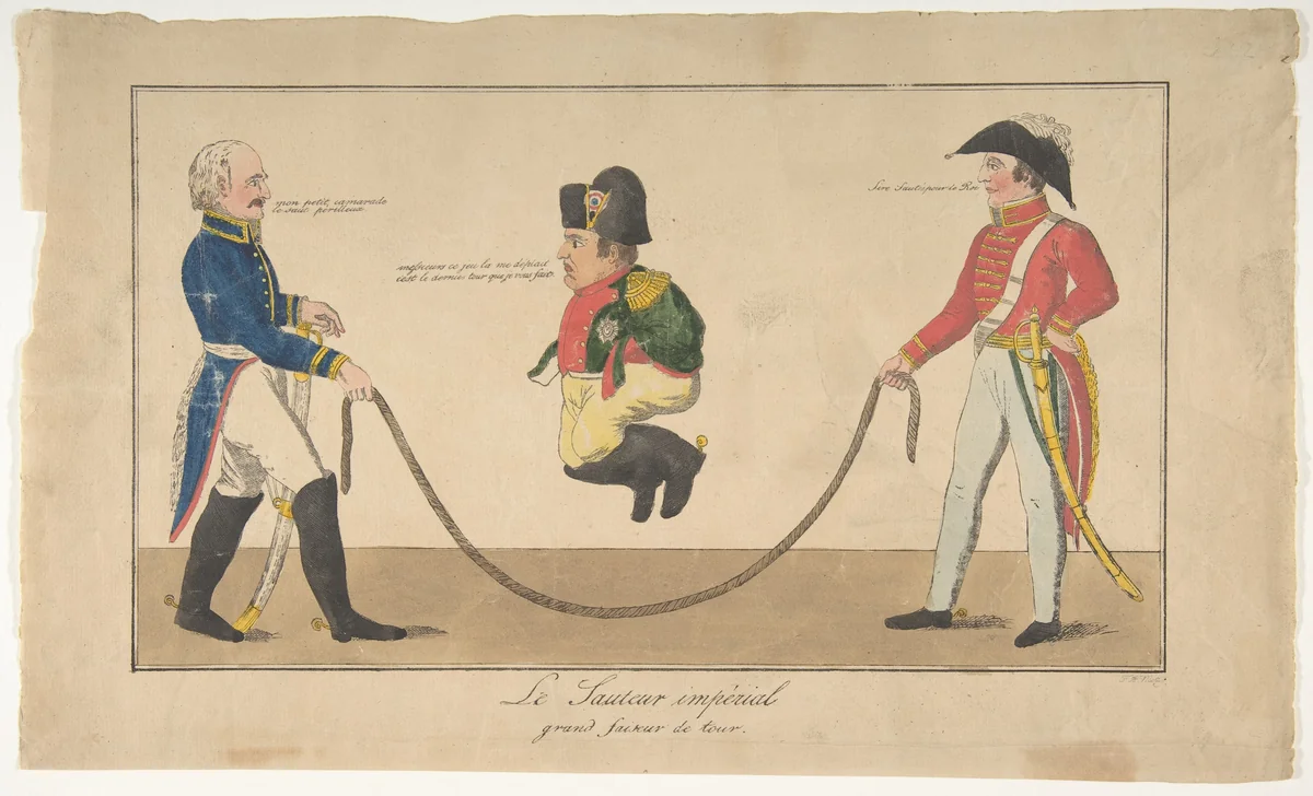 Imperial Jump-rope (Le Sauteur impérial, grand faiseur de tour) by Friedrich August Mottu, print, 1815