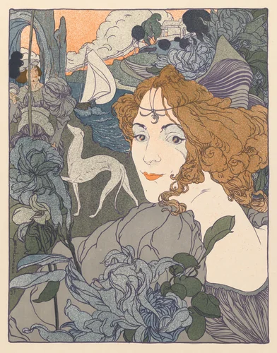 Retour by Georges de Feure, print, 1897
