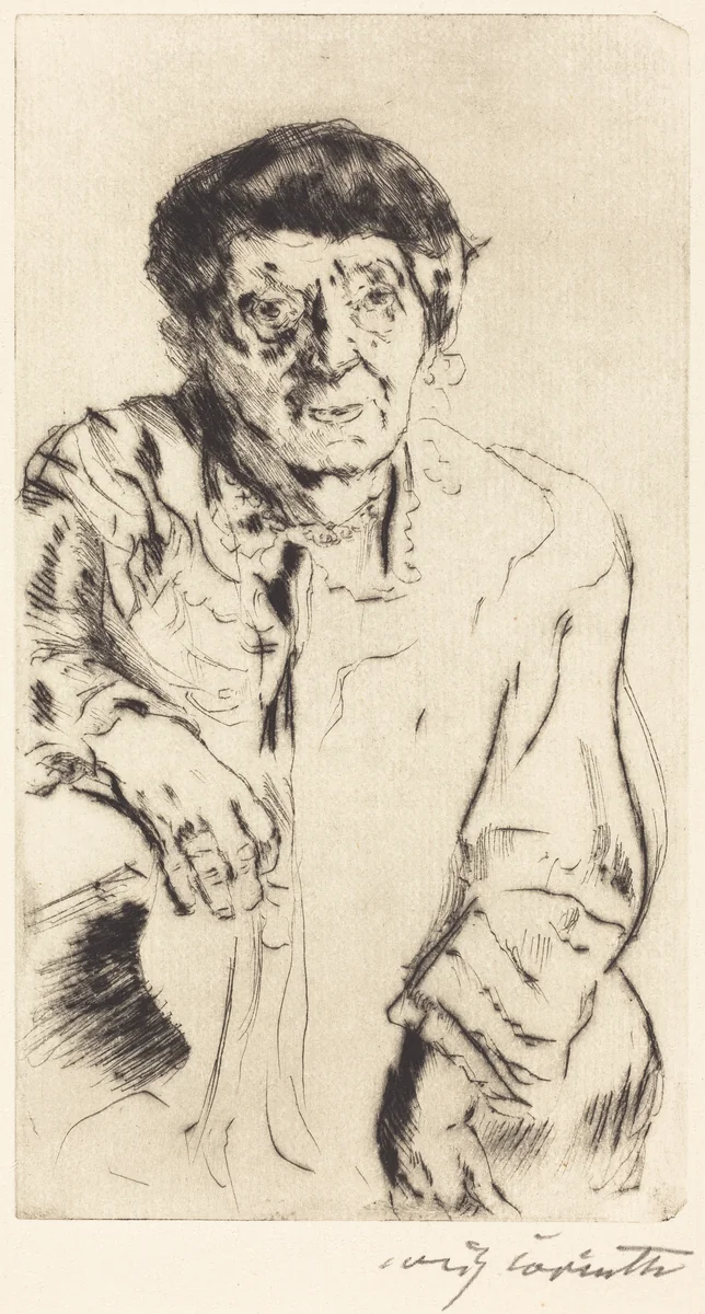 Schwiegermutter (Mother-in-Law) by Lovis Corinth, print, 1916