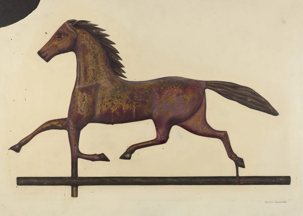 Weather Vane by Selma Sandler, index of american design, 1939