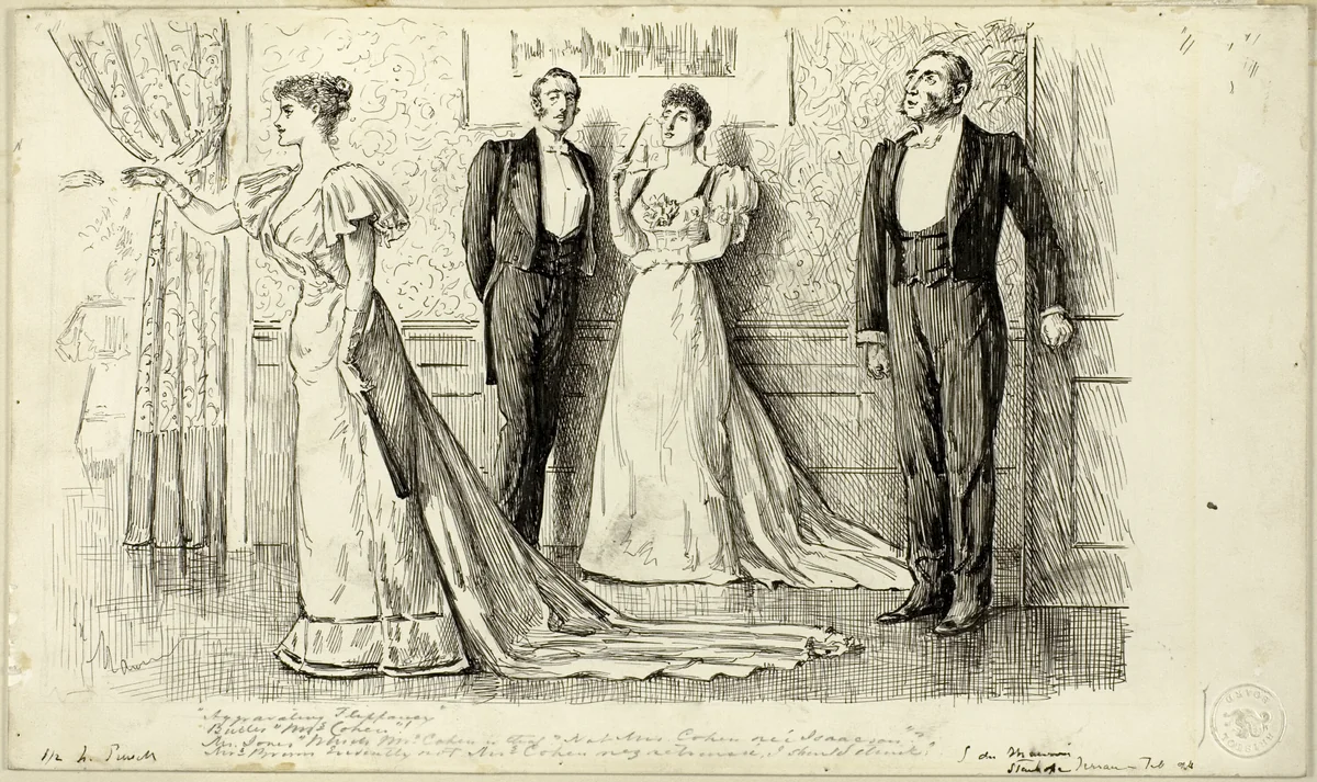 Aggravating Flippancy by George Dumaurier, drawing, 1894