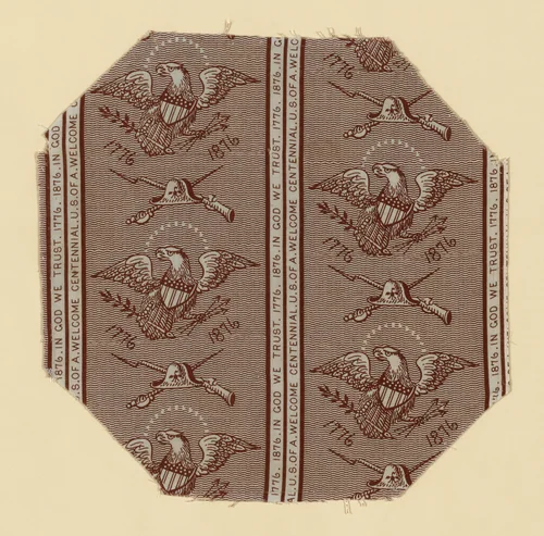 Fragment by United States or England, textile, 1801-1900