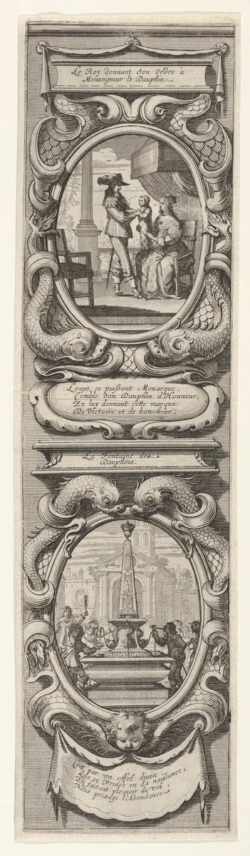 Allegories in Honor of the Birth of the Dauphin by Abraham Bosse, print, 1633-1643