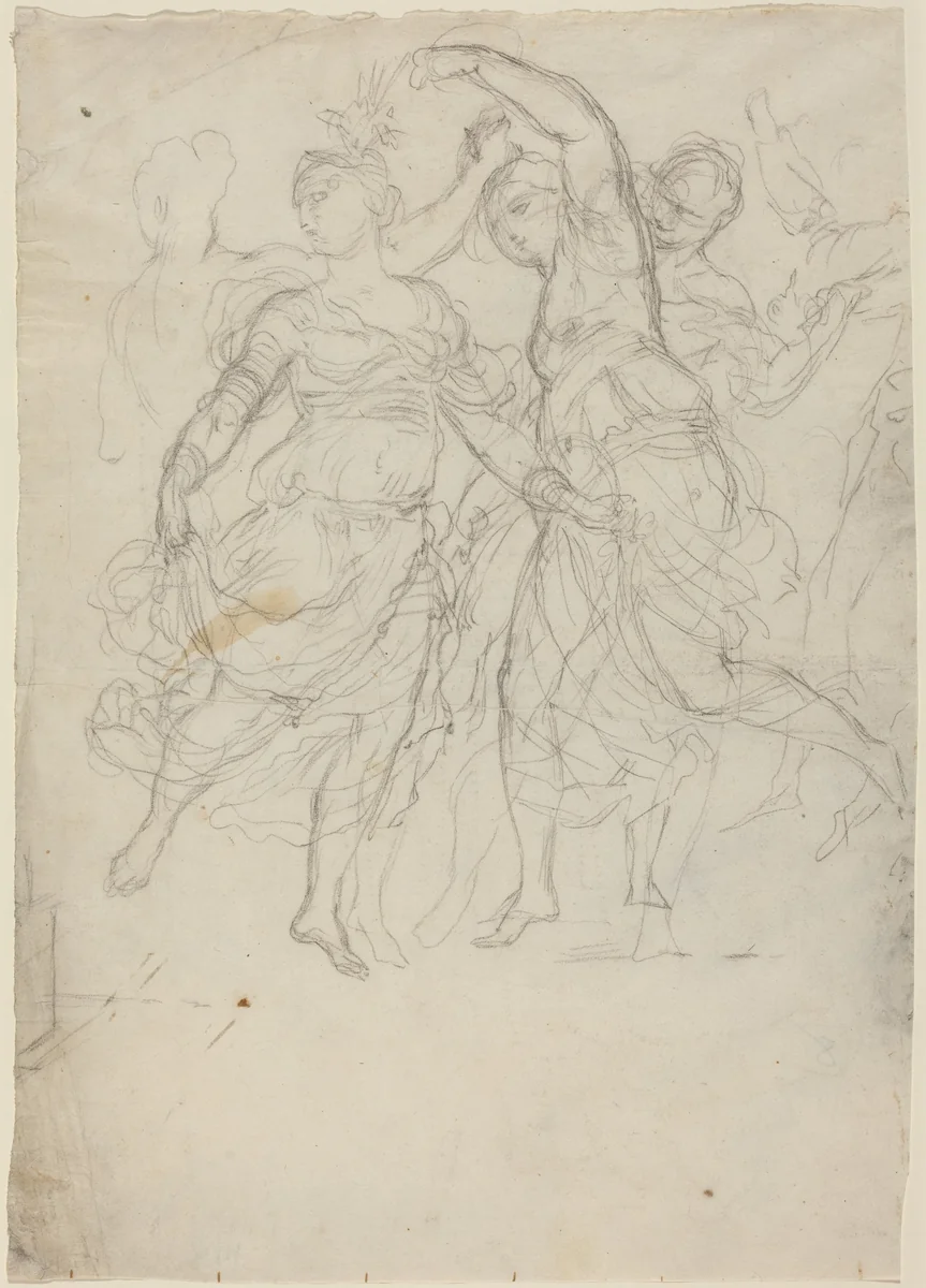 Women Dancing by Pietro Fancelli, drawing, 1820