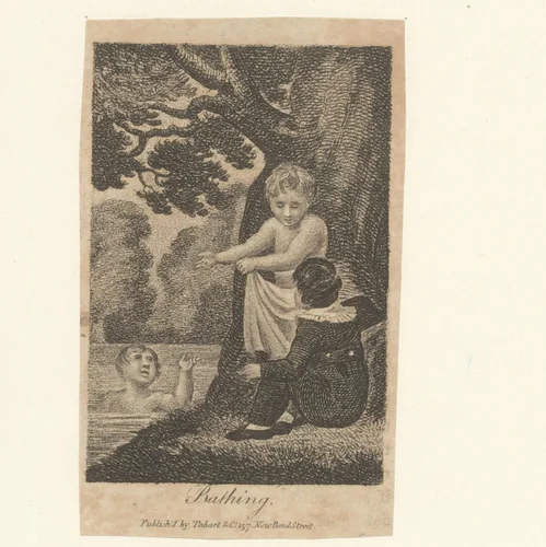 Badende kinderen by anonymous, print, 1812