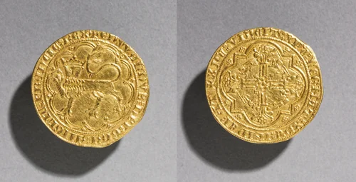 Leopard d'Or of Edward III of England by Unknown, metalwork, 1327-1377