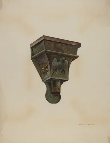 Conductor Head by Stanley Mazur, index of american design, 1937