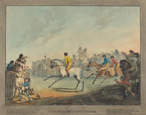 The High-mettled Racer by Thomas Rowlandson, print, 1789