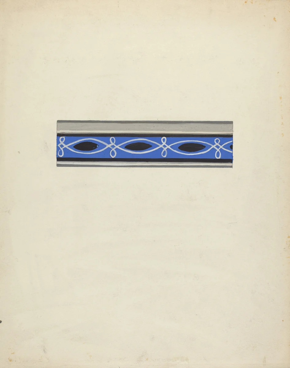 Wallpaper Border by George Robin, index of american design, 1935-1942