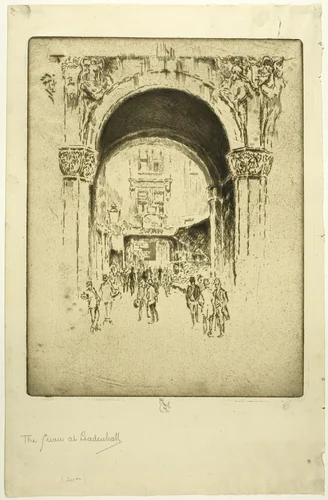 Swan at Leadenhall by Joseph Pennell, print, 1903