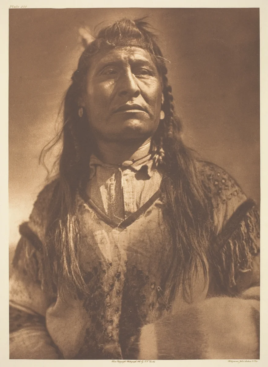 New Chest-Piegan by Edward Curtis, print, 1910
