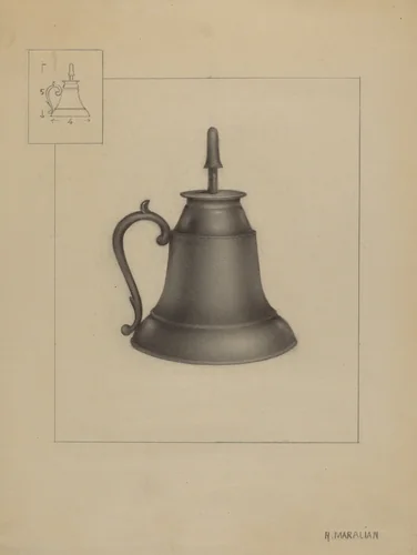 Lamp by Arsen Maralian, index of american design, 1936