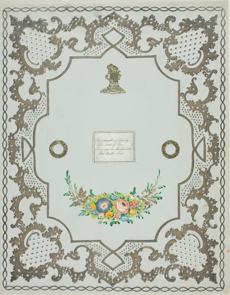 Sweet Daughter of Beauty (valentine) by Unknown Artist, other, 1845-1855