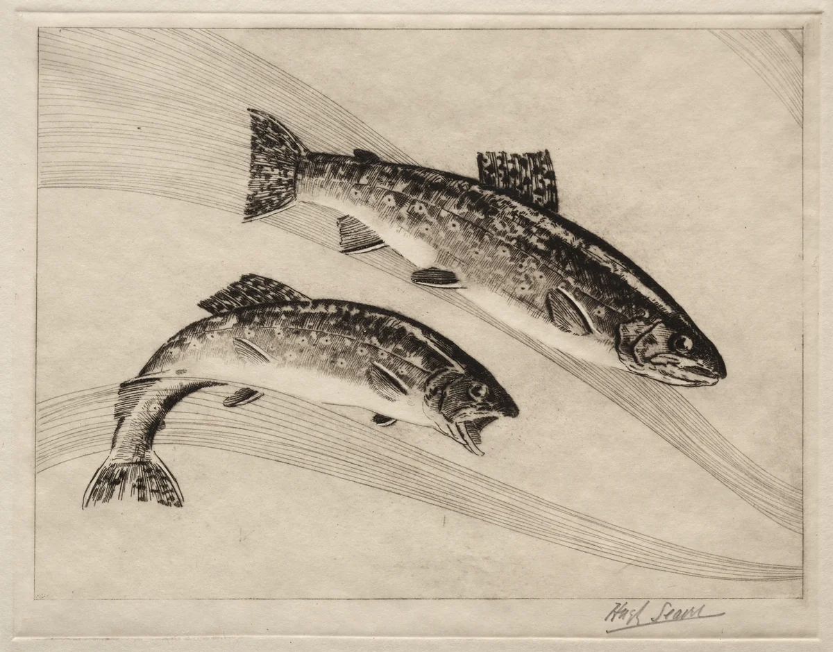 The Abstract Twins by Hugh Seaver, print