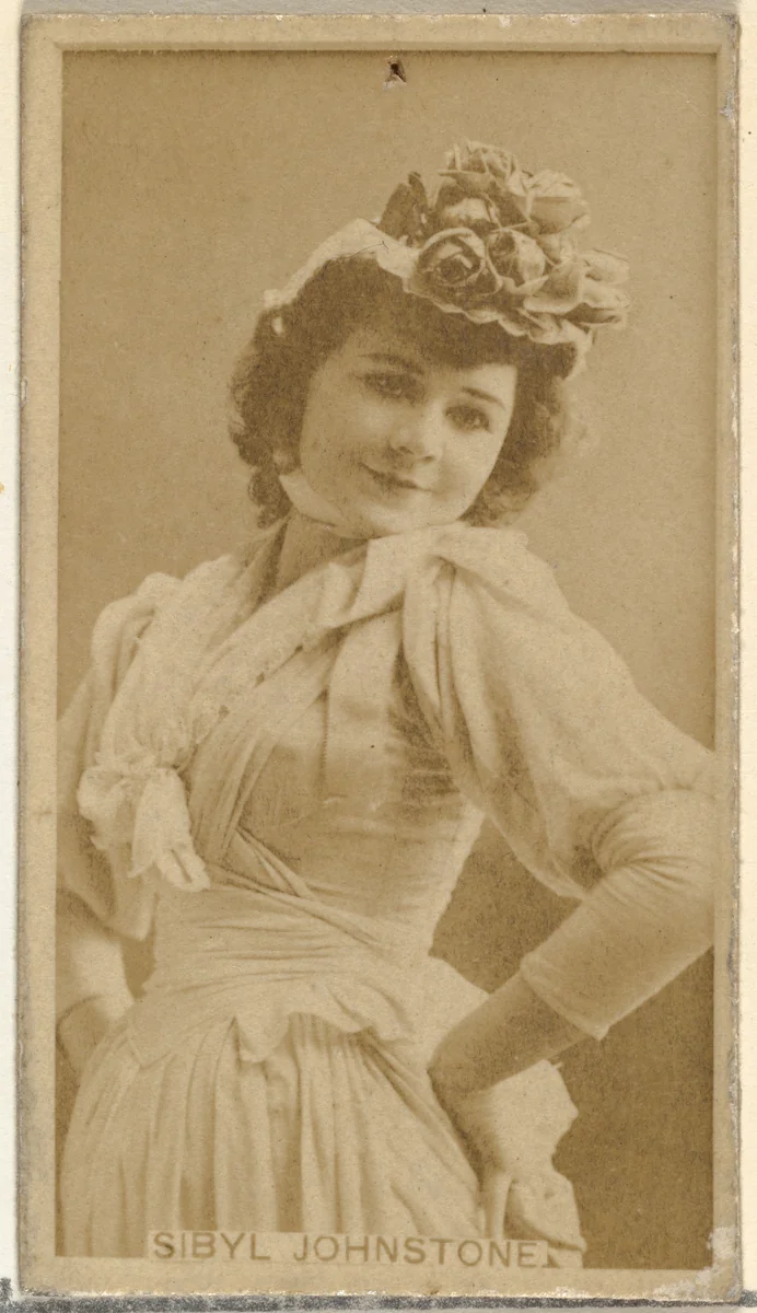 Sibyl Johnstone, from the Actors and Actresses series (N145-8) issued by Duke Sons & Co. to promote Duke Cigarettes by W. Duke, Sons & Co., photograph, 1890-1895