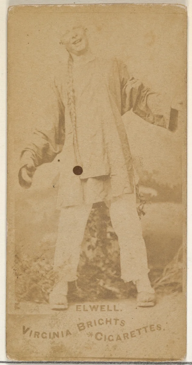 Elwell, from the Actors and Actresses series (N45, Type 1) for Virginia Brights Cigarettes by Allen & Ginter, photograph, 1885-1891