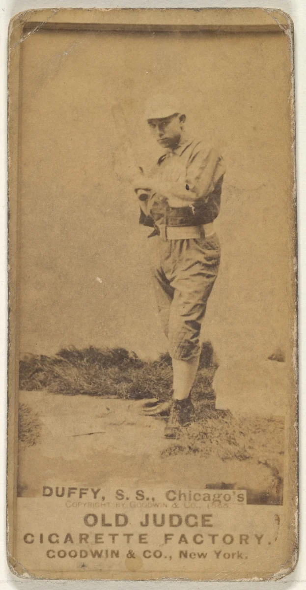Duffy, Shortstop, Chicago, from the Old Judge series (N172) for Old Judge Cigarettes by Goodwin & Company, photograph, 1887-1890