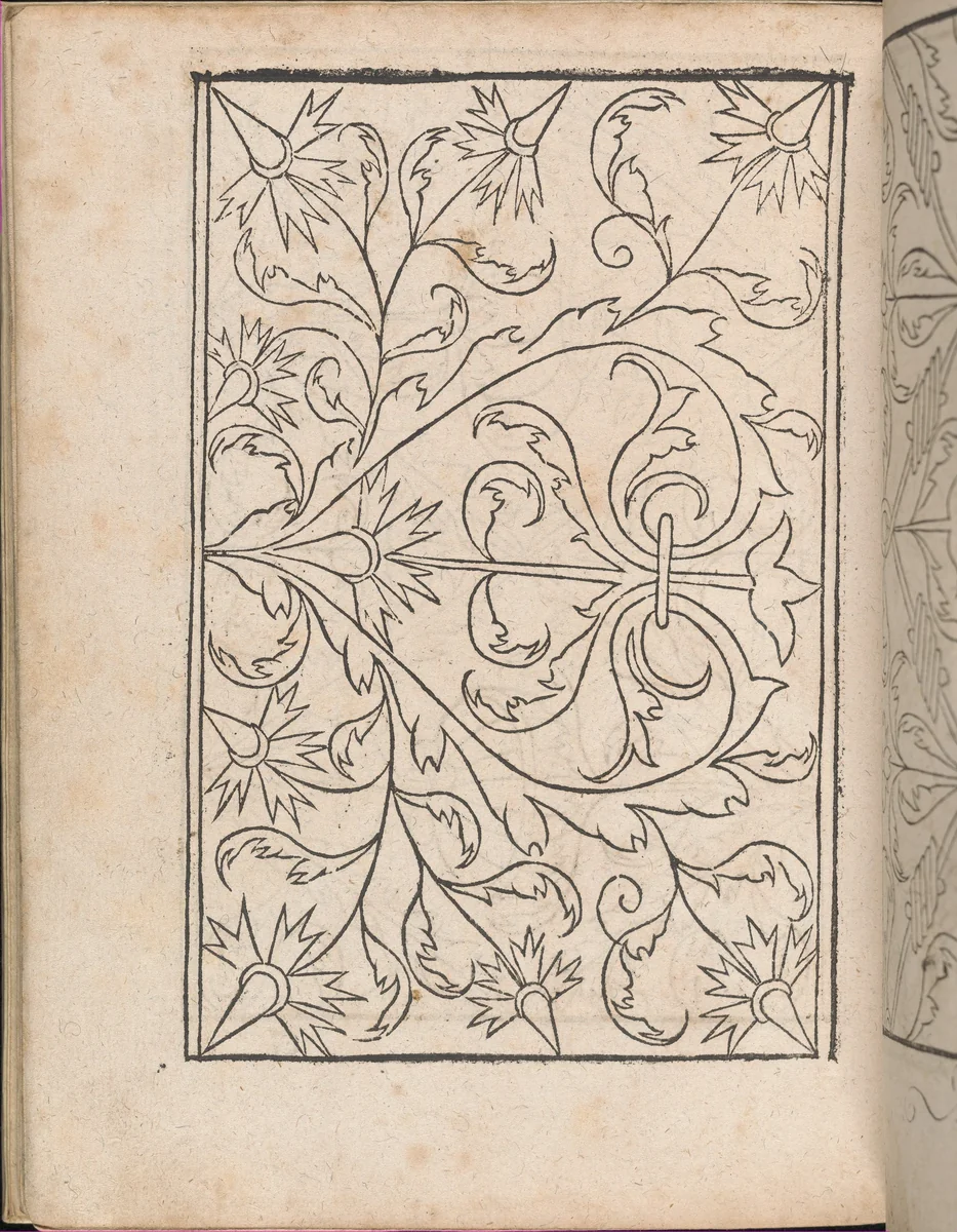 New Modelbüch allen Nägerin u. Sydenstickern (Page 25v) by Hans Hoffman, book, 1556