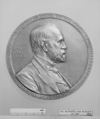 Abram Stevens Hewitt (1822–1903) by Louis-Oscar Roty, metalwork, 1900